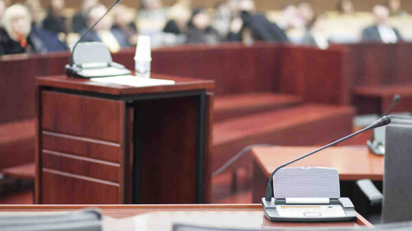 Image of a courtroom