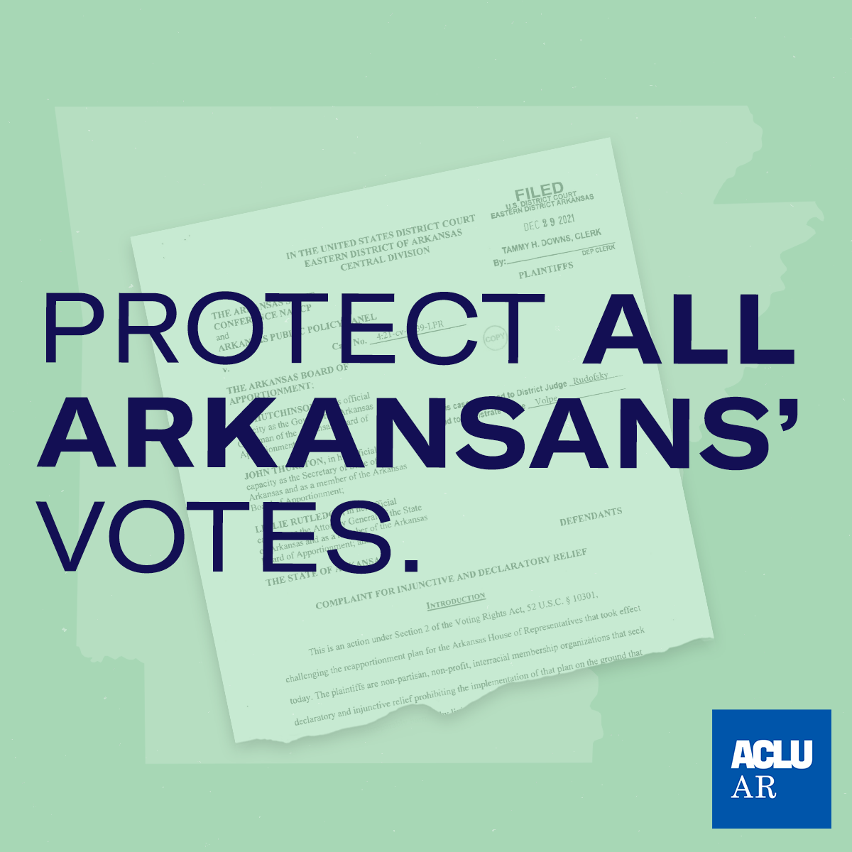 ACLU Comment on Arkansas Redistricting Ruling - ACLU of Arkansas