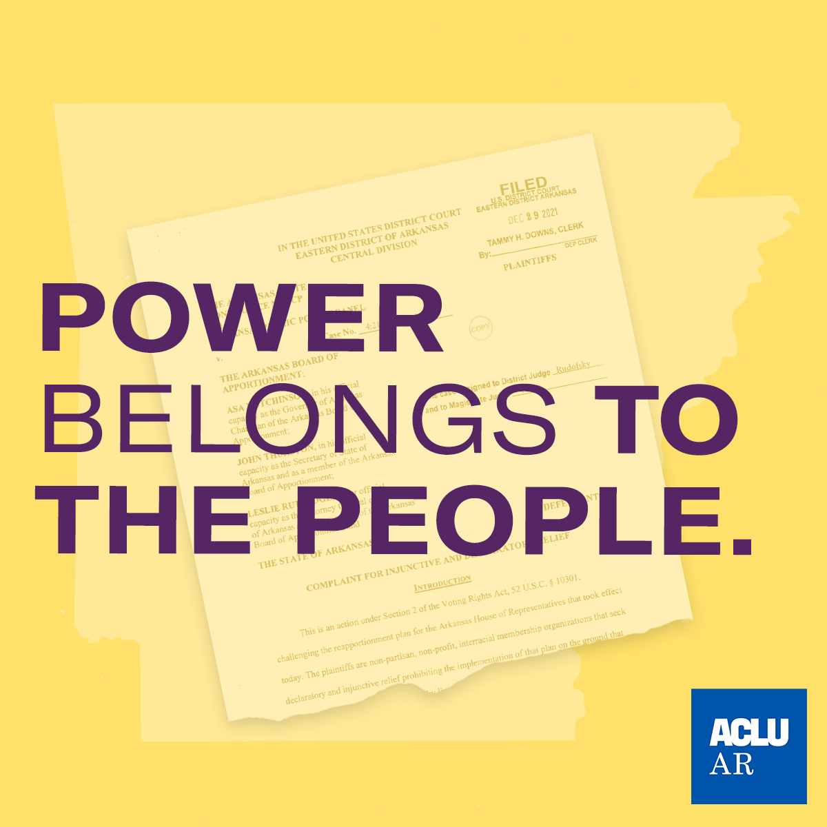 ACLU Files Appeal in Arkansas Redistricting Case - ACLU of Arkansas