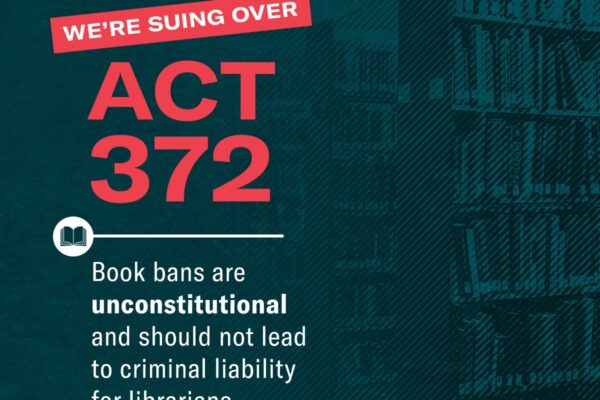 We're Suing Over Act 372