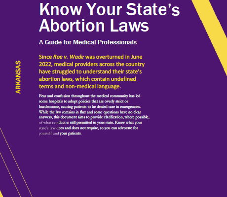 Cover of Report Titled Know Your State's Abortion Laws