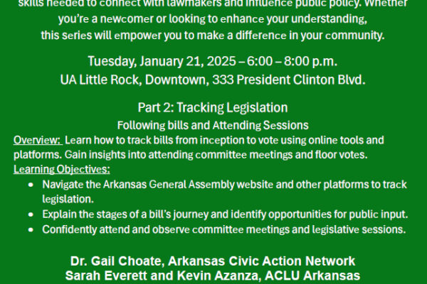 Workshop: Tracking Legislation