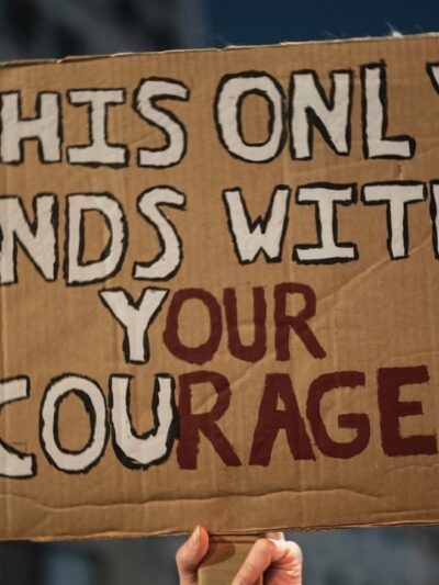 This only ends with your courage.