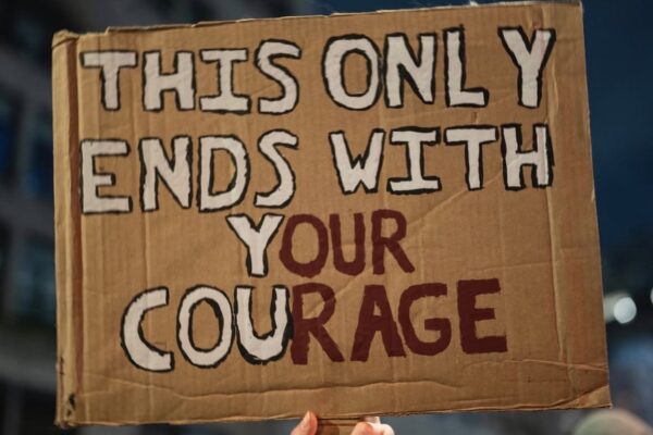 This only ends with your courage.