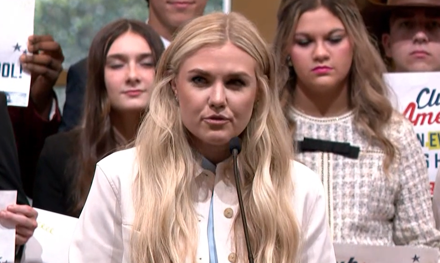 Erika Kirk at TPUSA Arkansas Press Conference