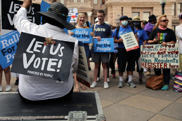 let us vote protesters