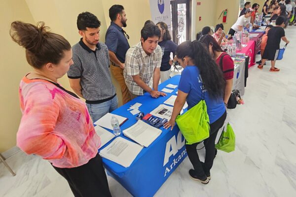 ACLU staff and volunteers at table