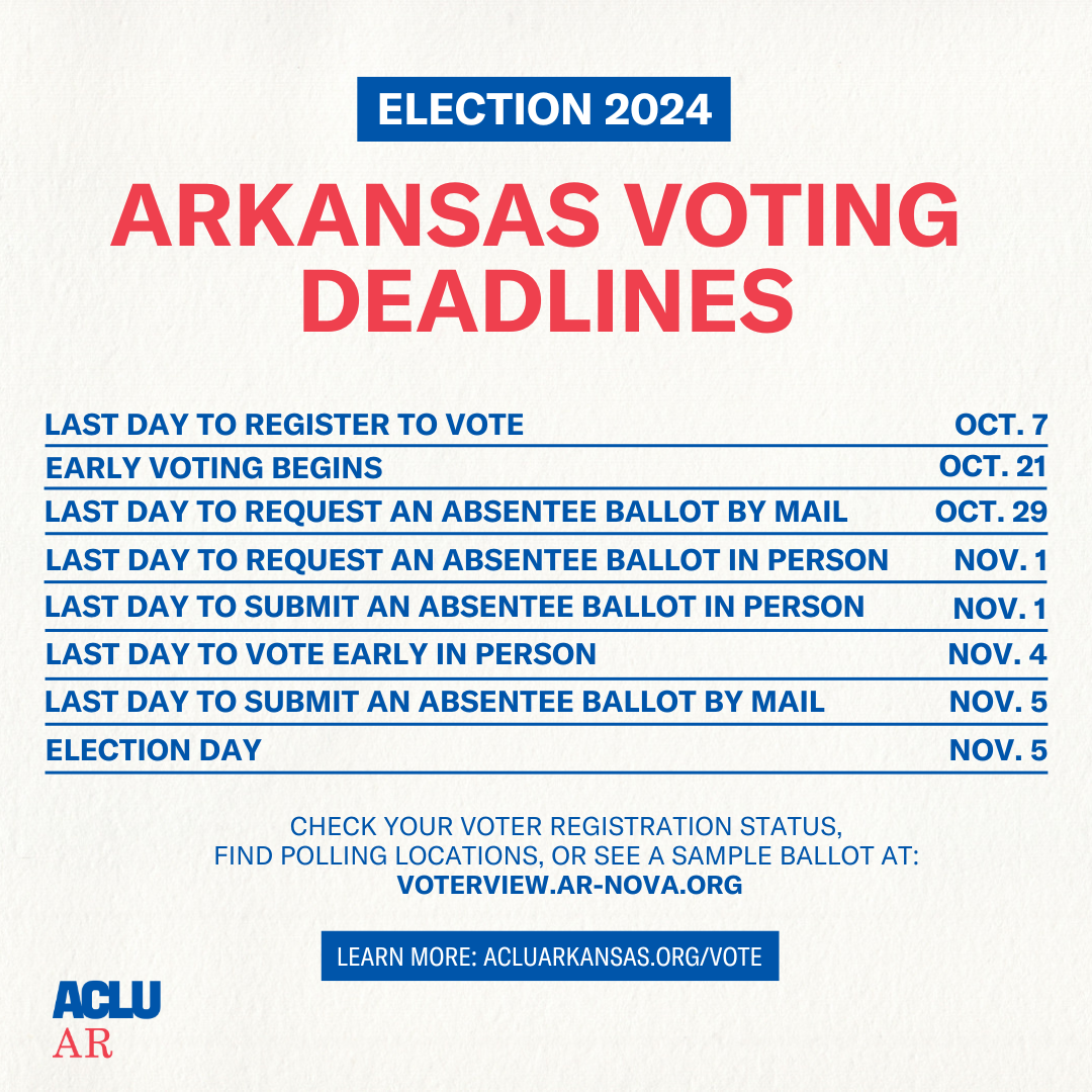2024 Election Dates for Arkansas Voters