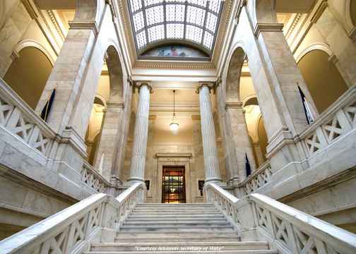 Steps in Arkansas State Capitol