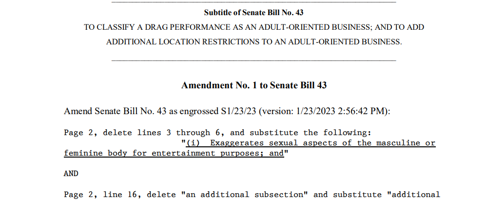 SB43 amendment text