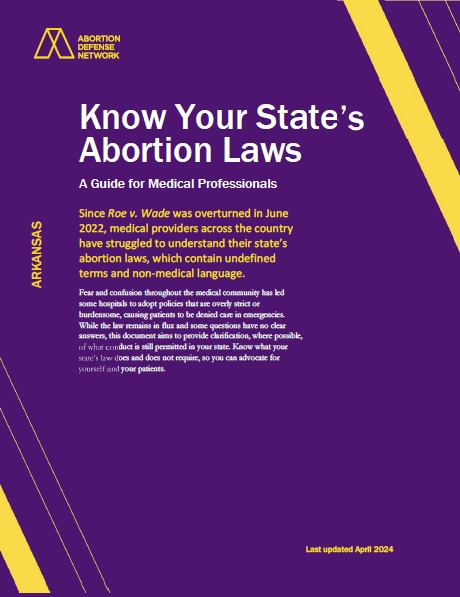Cover of Report Titled Know Your State's Abortion Laws