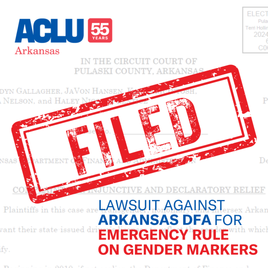FILED in red stamp with ACLU 55 year logo on complaint background