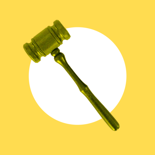 Yellow gavel
