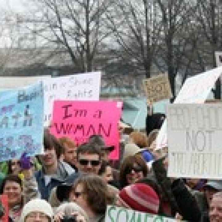 Protest at the Capitol against War on Women