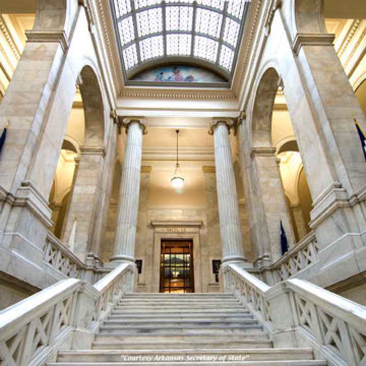 Steps in Arkansas State Capitol